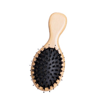 Simple Style Portable Hair Comb Massage Hair Care Anti-Static Paddle Handle Detangling Hair Brush Travel Portable Cushion Comb H