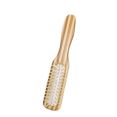 Bamboo Paddle brush works for straight tresses