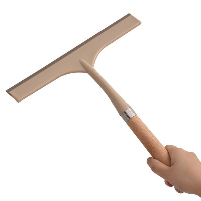 Car Cleaner Window Squeege With natural Beech Wooden Handle